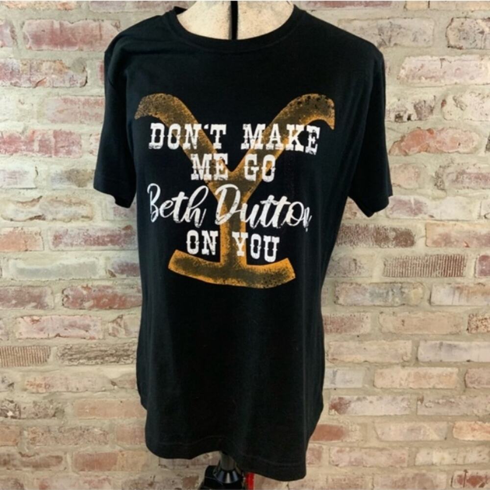 Yellowstone beth dutton black t shirt large